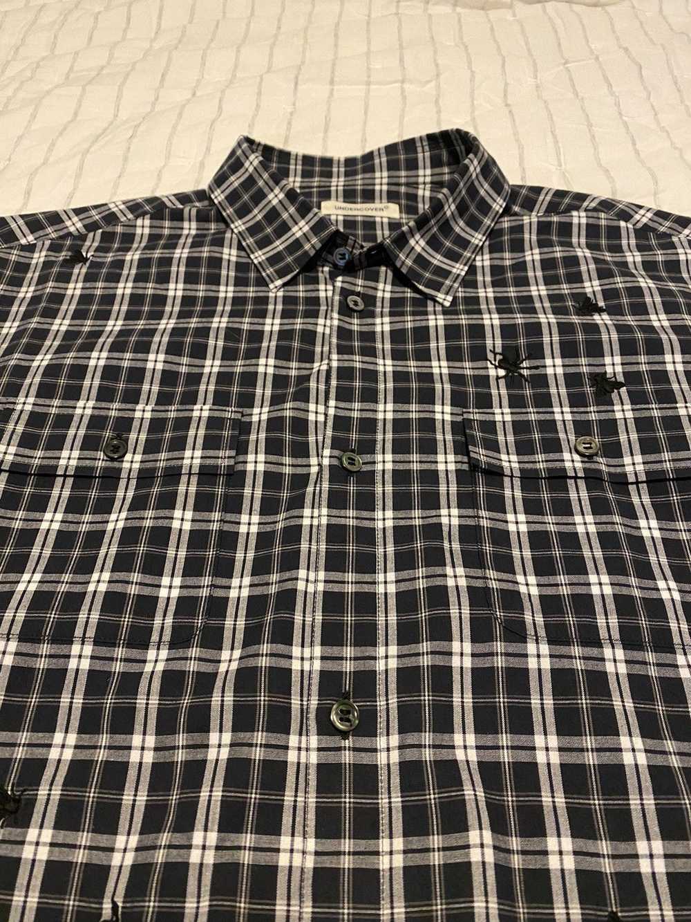 Undercover Undercover Navy Check Shirt Sz5 - image 8