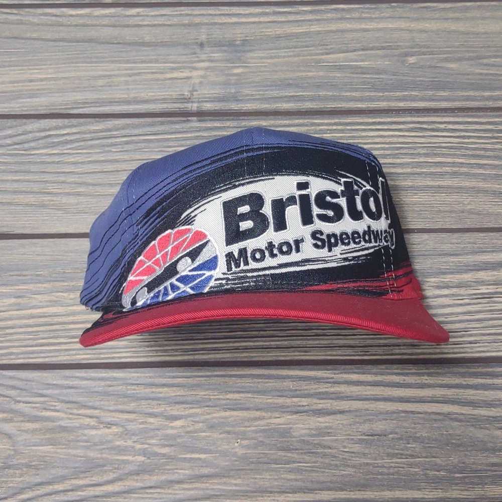 VTG 90s NASCAR SNAPBACK HAT BRISTOL SPEEDWAY WRAP… - image 2