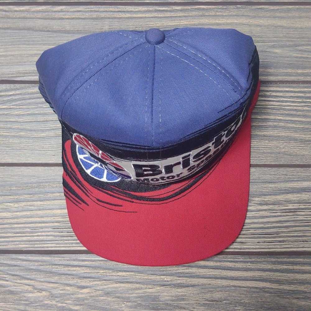 VTG 90s NASCAR SNAPBACK HAT BRISTOL SPEEDWAY WRAP… - image 8