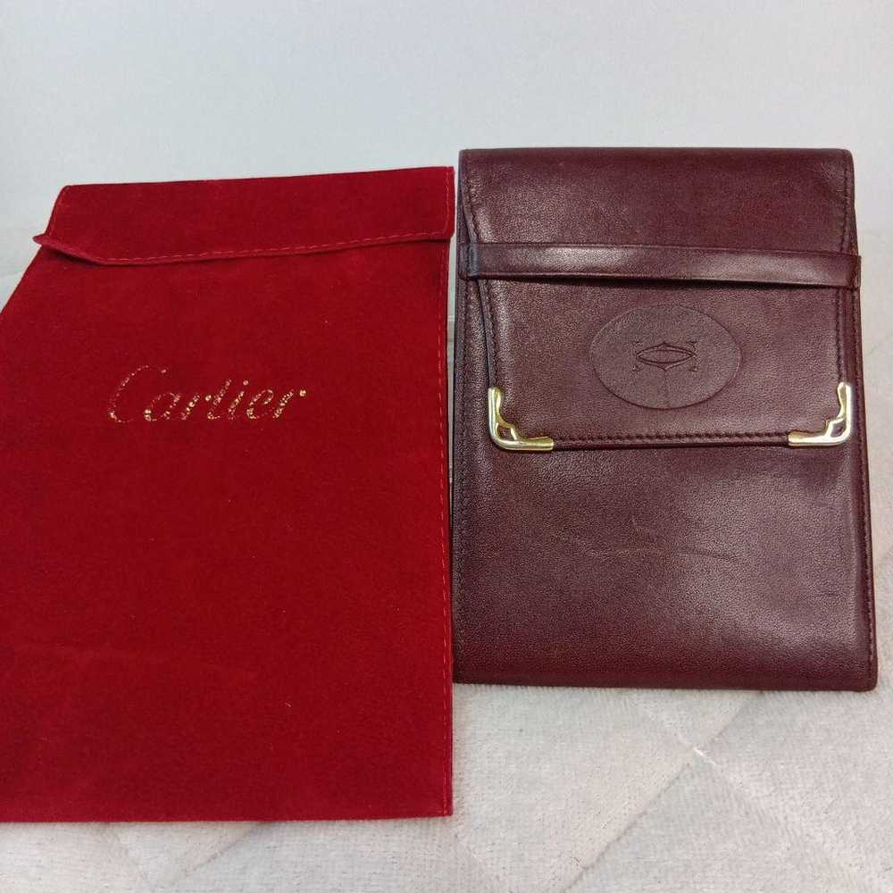 Cartier Cartier folding wallet bill holder Bordea… - image 1