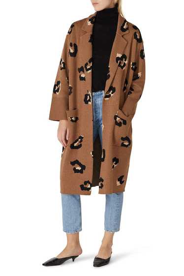 J.Crew Leopard Rory Sweater Coat