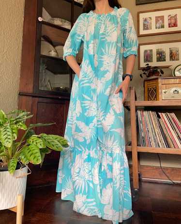 Hilo Hattie 70s maxi dress (XL) | Used, Secondhand