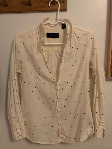 Maison Scotch Sunseeker Polka Dot Button Front…