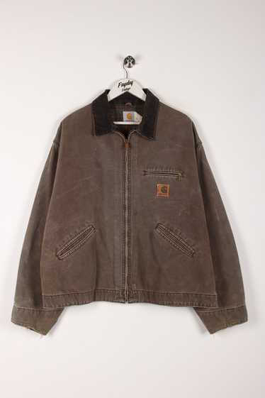 Vintage Carhartt Detroit Jacket Mocha Brown XXL