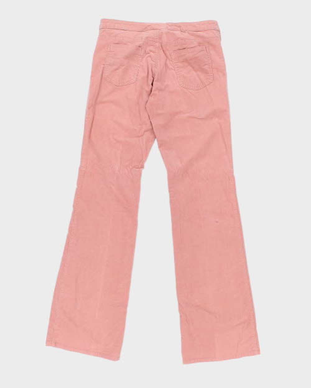 Y2k 00s Bebe Pink Cord Trousers - W30 L32 - image 2