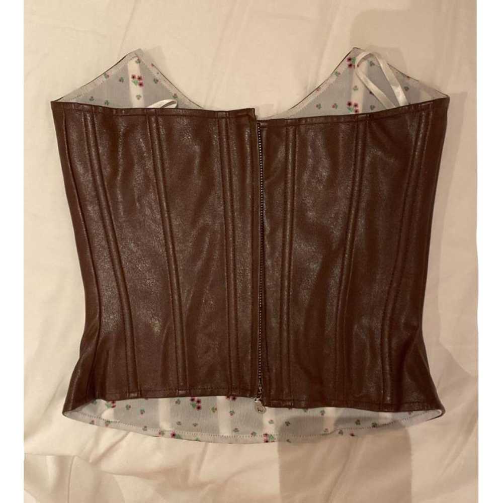 Miaou Vegan leather corset - image 2