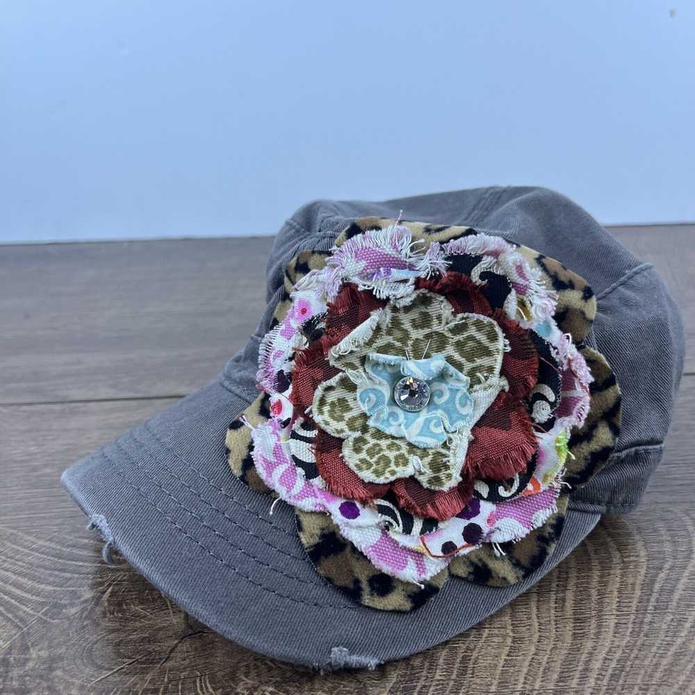 Other Womens Flower Hat Gray Hat Adjustable Hat G… - image 1