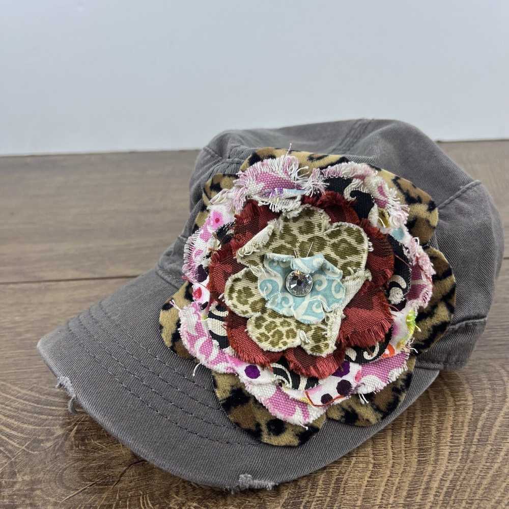 Other Womens Flower Hat Gray Hat Adjustable Hat G… - image 3