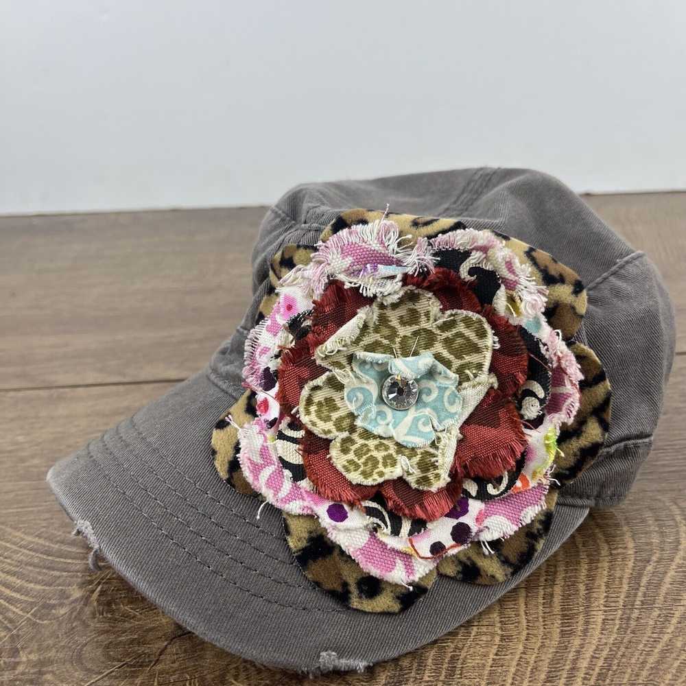 Other Womens Flower Hat Gray Hat Adjustable Hat G… - image 4