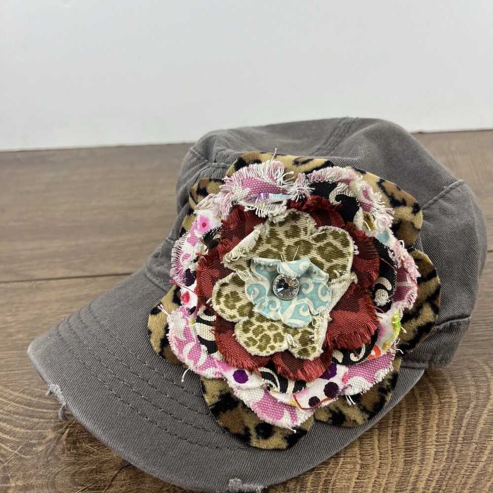 Other Womens Flower Hat Gray Hat Adjustable Hat G… - image 5