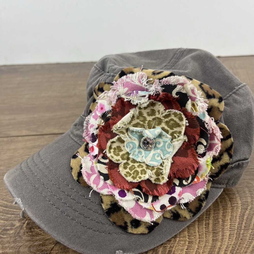 Other Womens Flower Hat Gray Hat Adjustable Hat G… - image 6