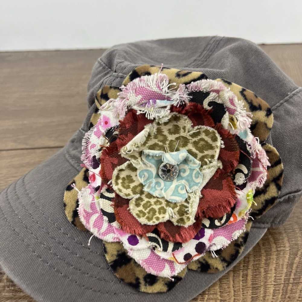 Other Womens Flower Hat Gray Hat Adjustable Hat G… - image 7