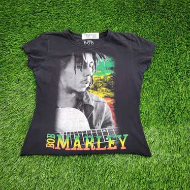 Bob Marley Bob-Marley Crop-Top Shirt Womens XS 16… - image 1