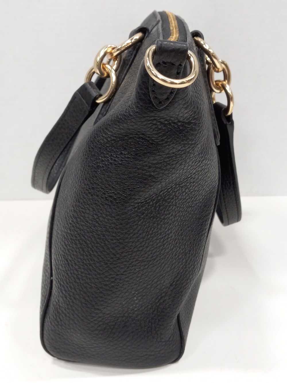 Authentic COACH Kelsey Black Pebble Leather Shoul… - image 5