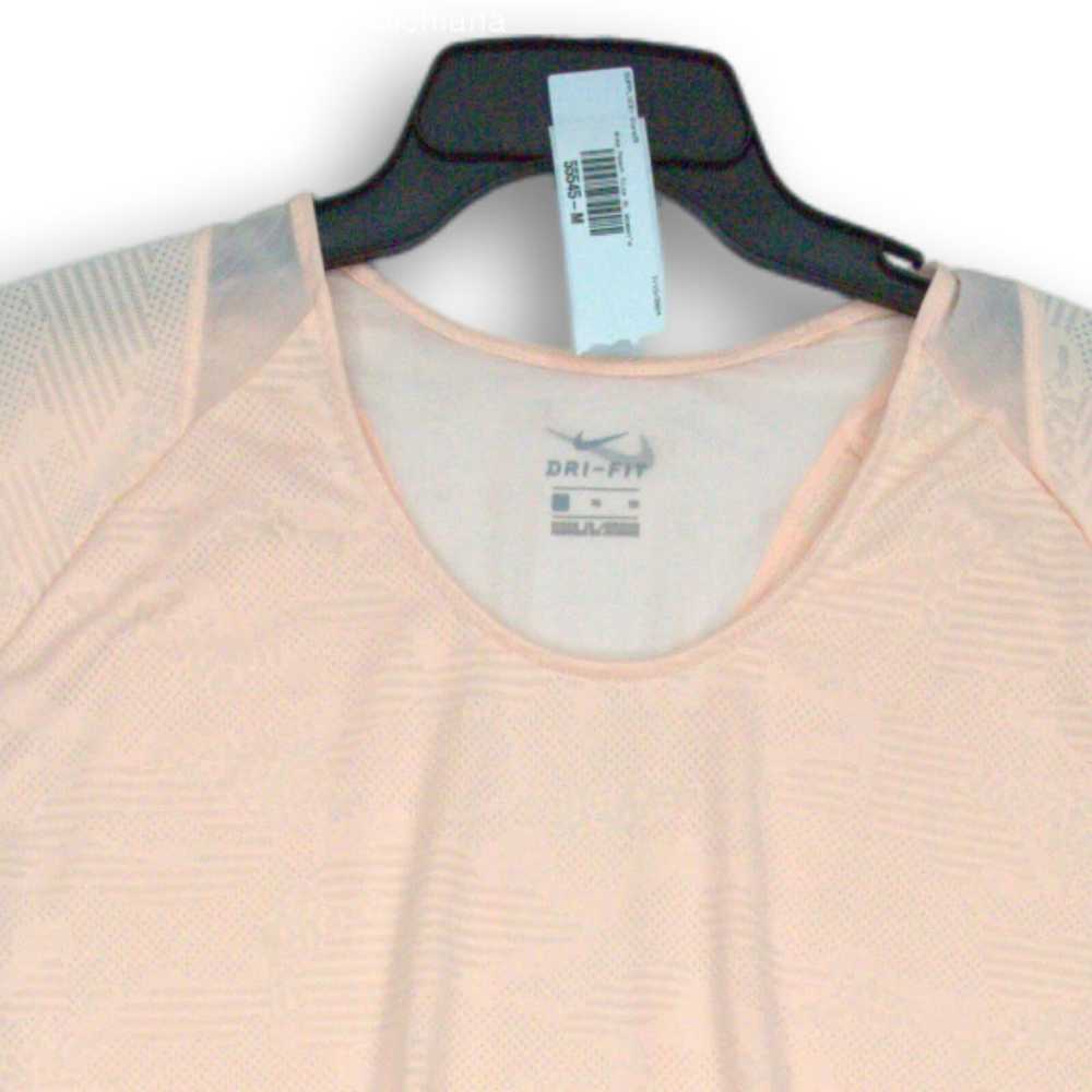 Women's Nike Peach Dri-Fit Pullover T-Shirt Size … - image 3