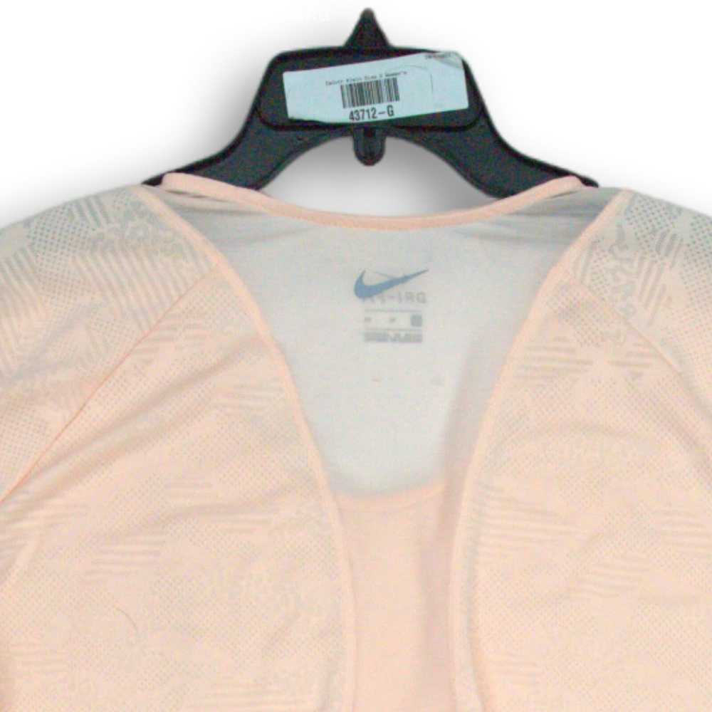 Women's Nike Peach Dri-Fit Pullover T-Shirt Size … - image 4