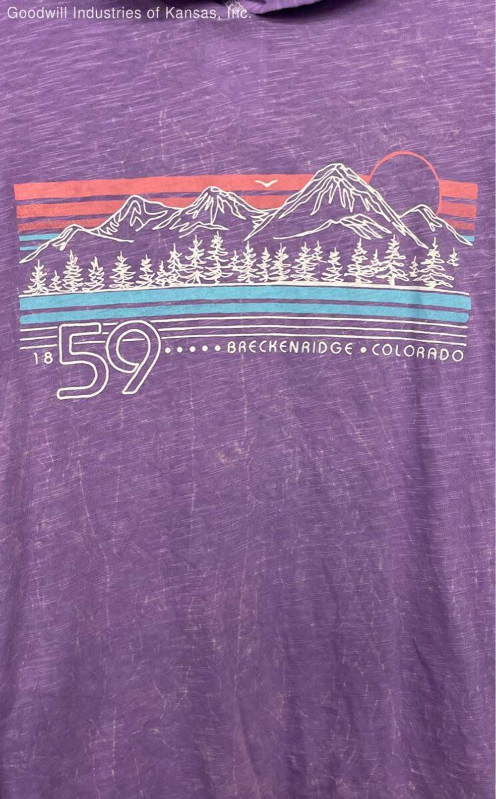 EMI Womens Purple Breckenridge Colorado Hoodie Lo… - image 2