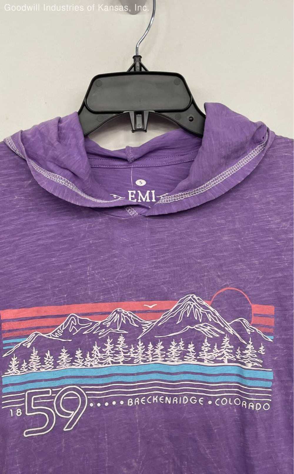 EMI Womens Purple Breckenridge Colorado Hoodie Lo… - image 3