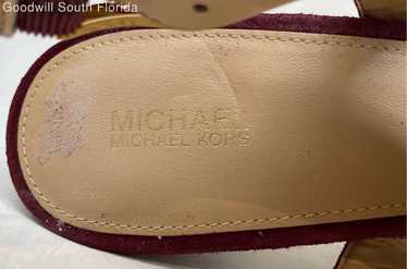 Michael Kors Womens Burgundy Stiletto Heel Slingb… - image 1