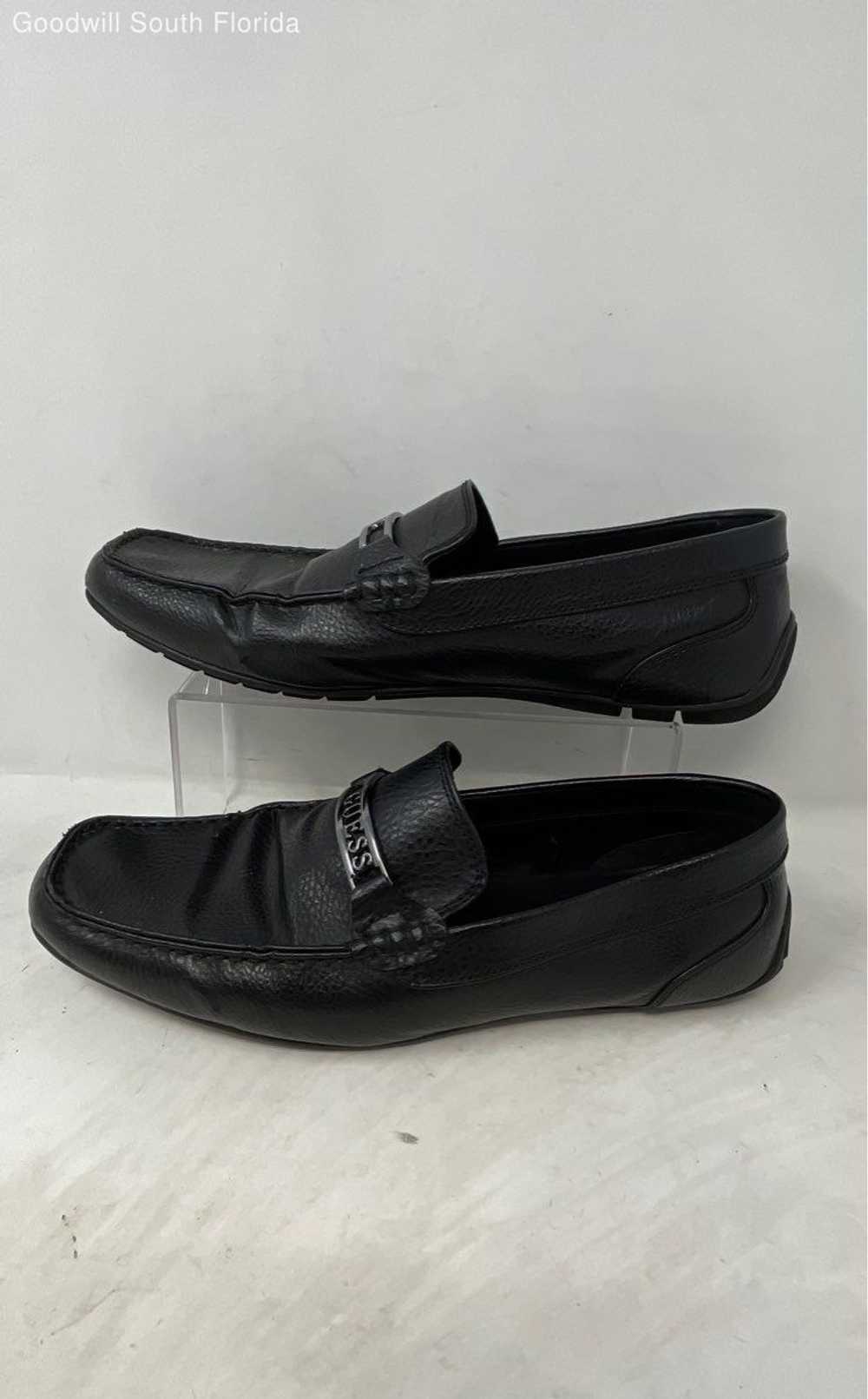 Guess Mens Monroe Black Leather Slip-On Low Top L… - image 1