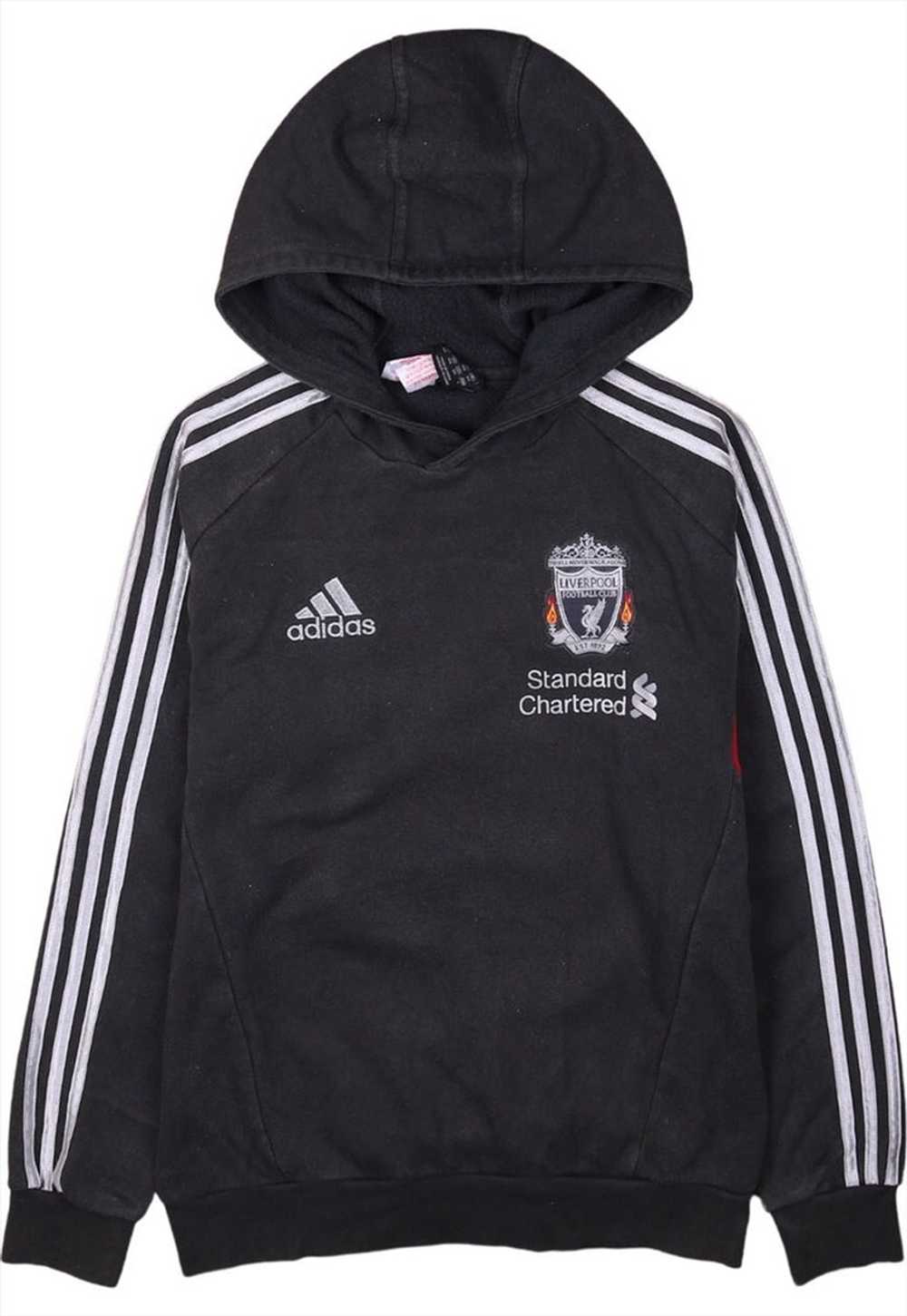 Vintage 90's Adidas Hoodie Liverpool Training Pul… - image 1