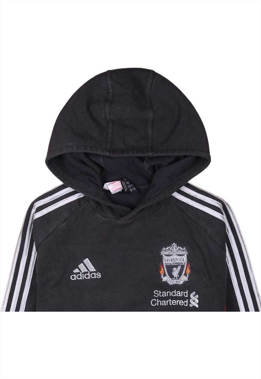 Vintage 90's Adidas Hoodie Liverpool Training Pul… - image 3