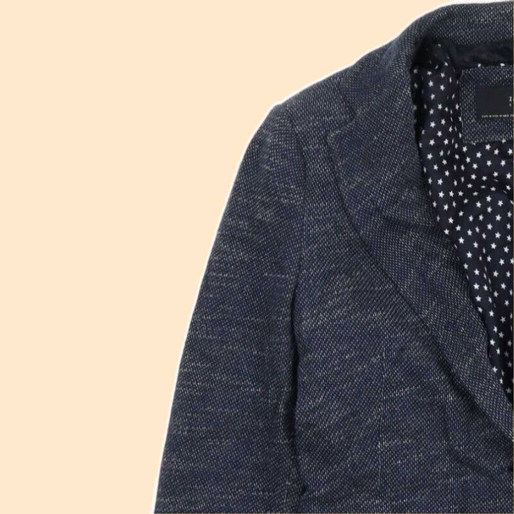 Zara Stylish Blue Cotton Blend Suit Jacket for Wo… - image 6