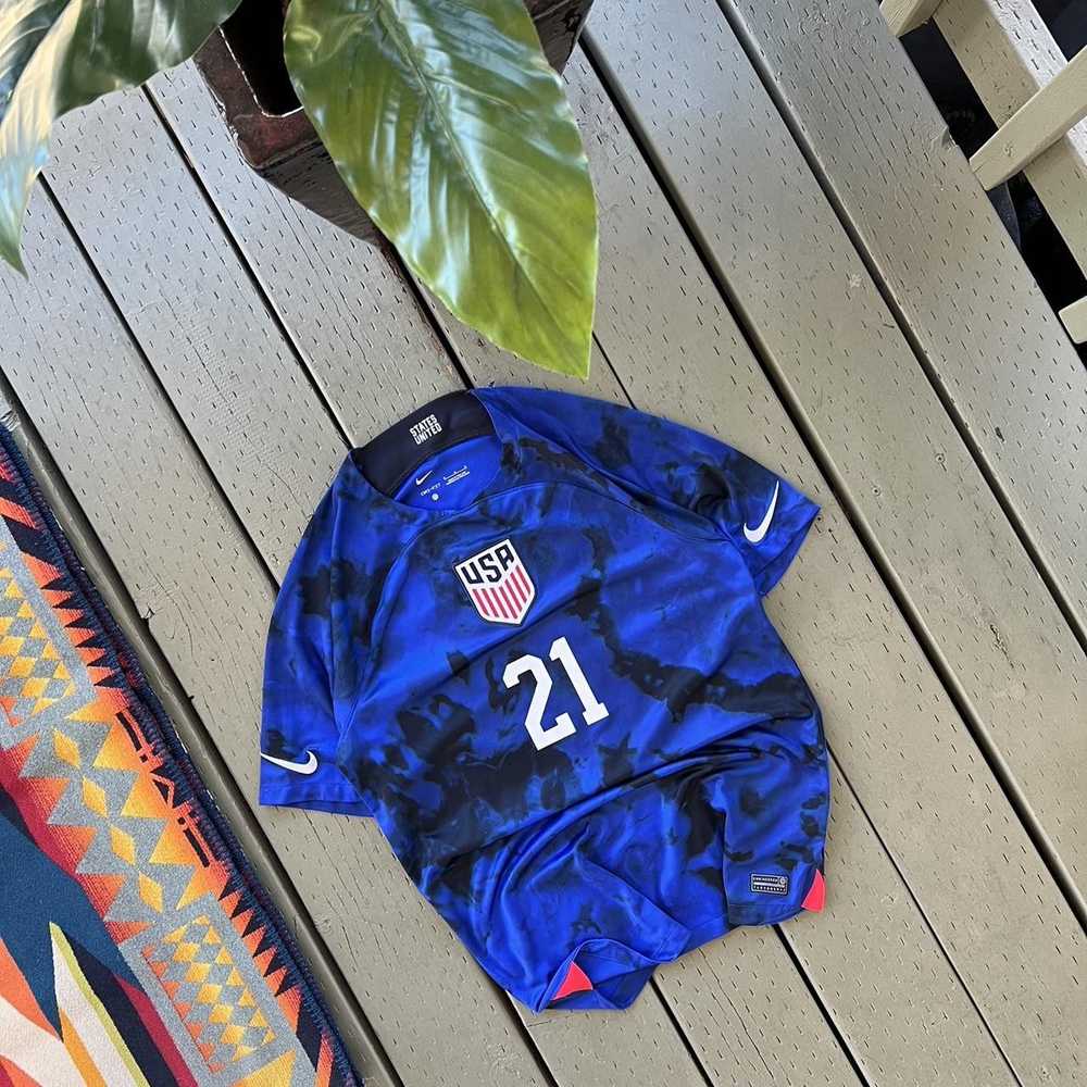 Nike × Soccer Jersey × Vintage Team USA Soccer Je… - image 1