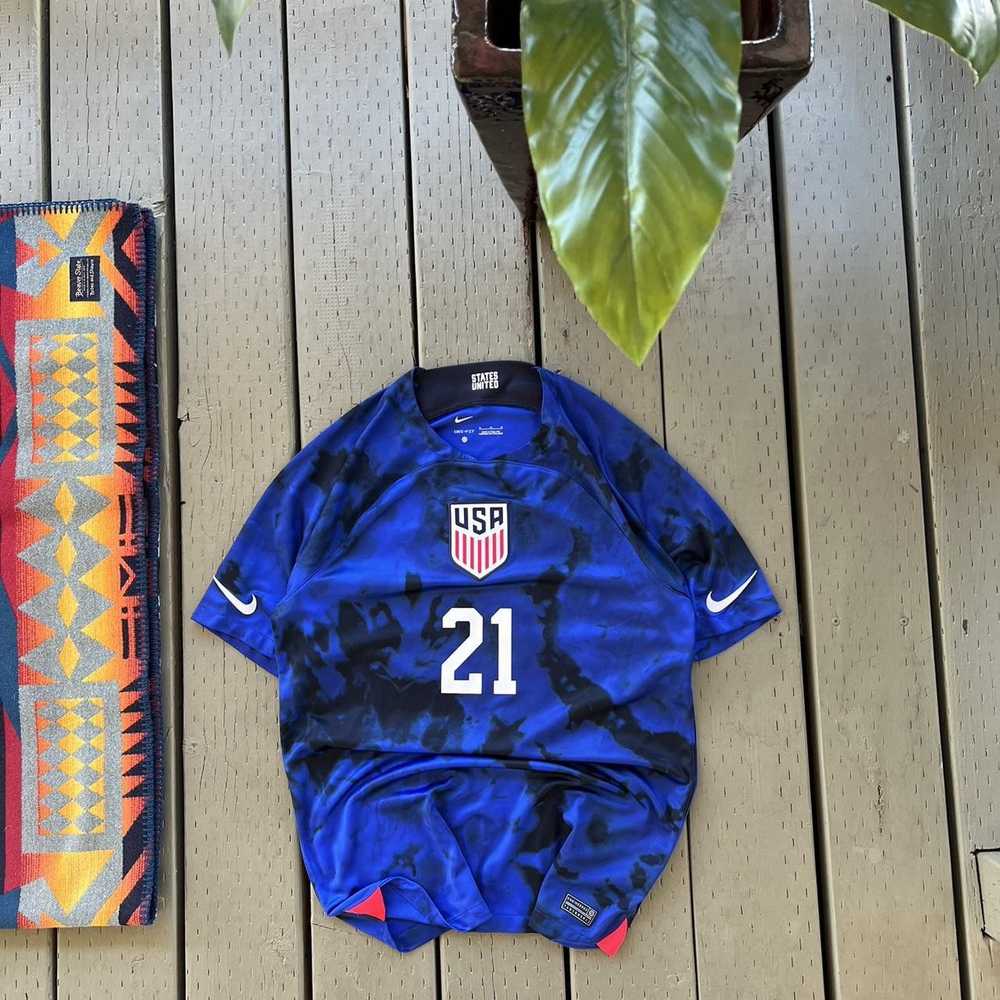 Nike × Soccer Jersey × Vintage Team USA Soccer Je… - image 2