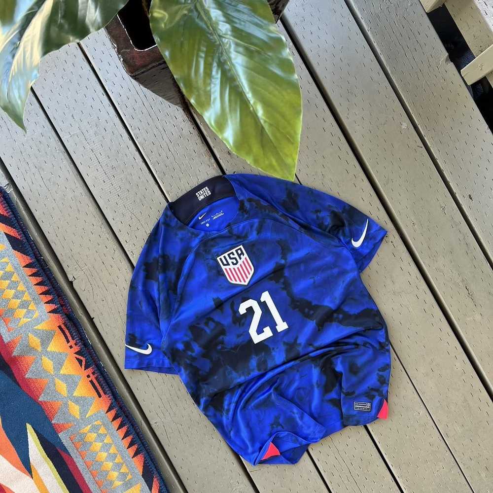 Nike × Soccer Jersey × Vintage Team USA Soccer Je… - image 4