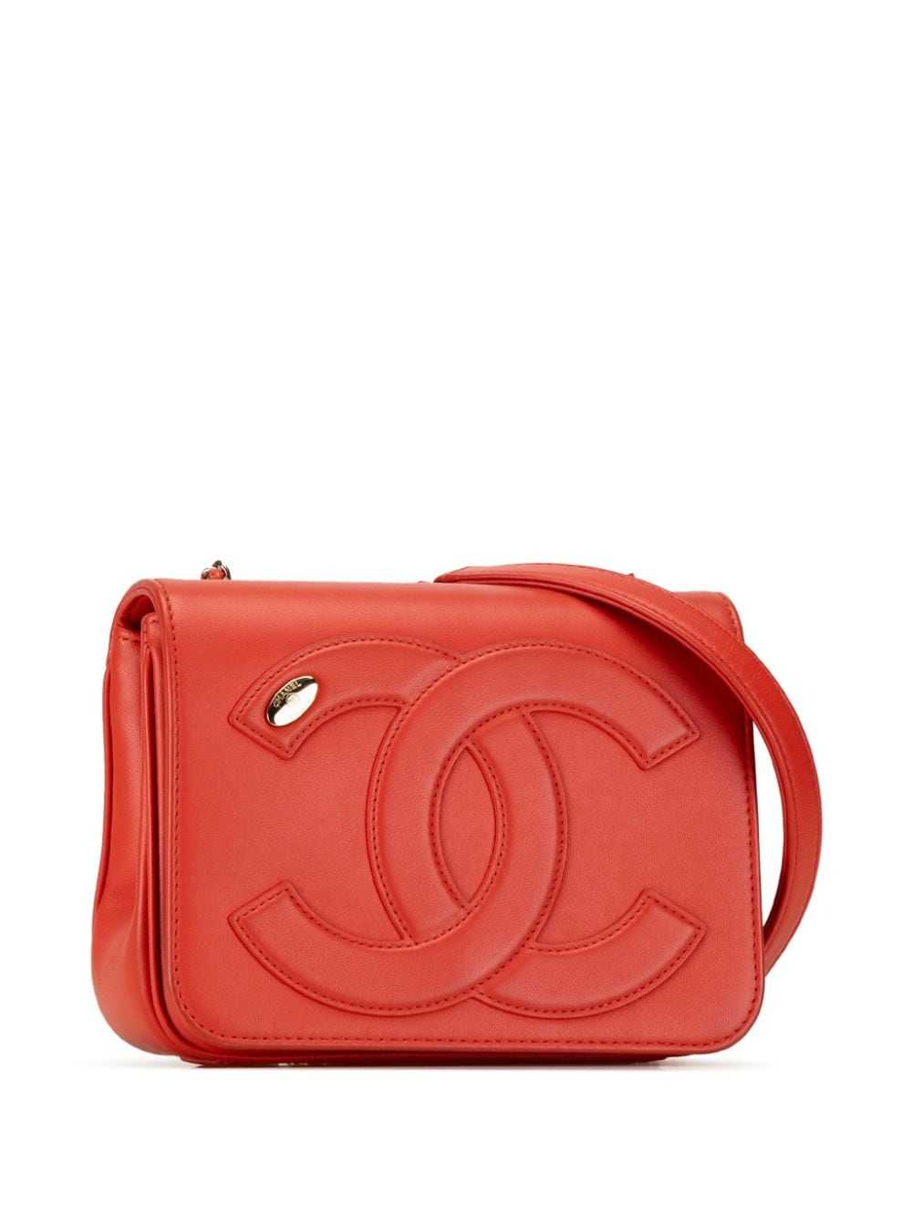 CHANEL Pre-Owned 2019 Lambskin CC Mania Flap cros… - image 3