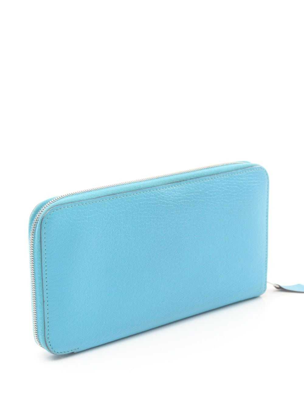 Hermès Pre-Owned 2014 Azap zipped wallet - Blue - image 2