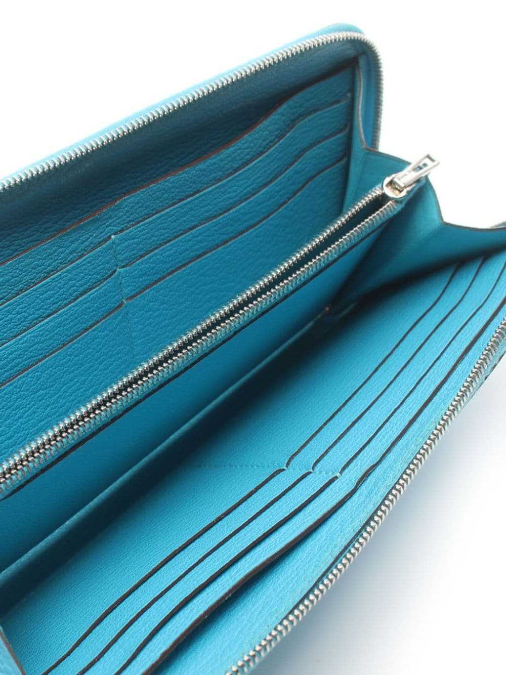 Hermès Pre-Owned 2014 Azap zipped wallet - Blue - image 3