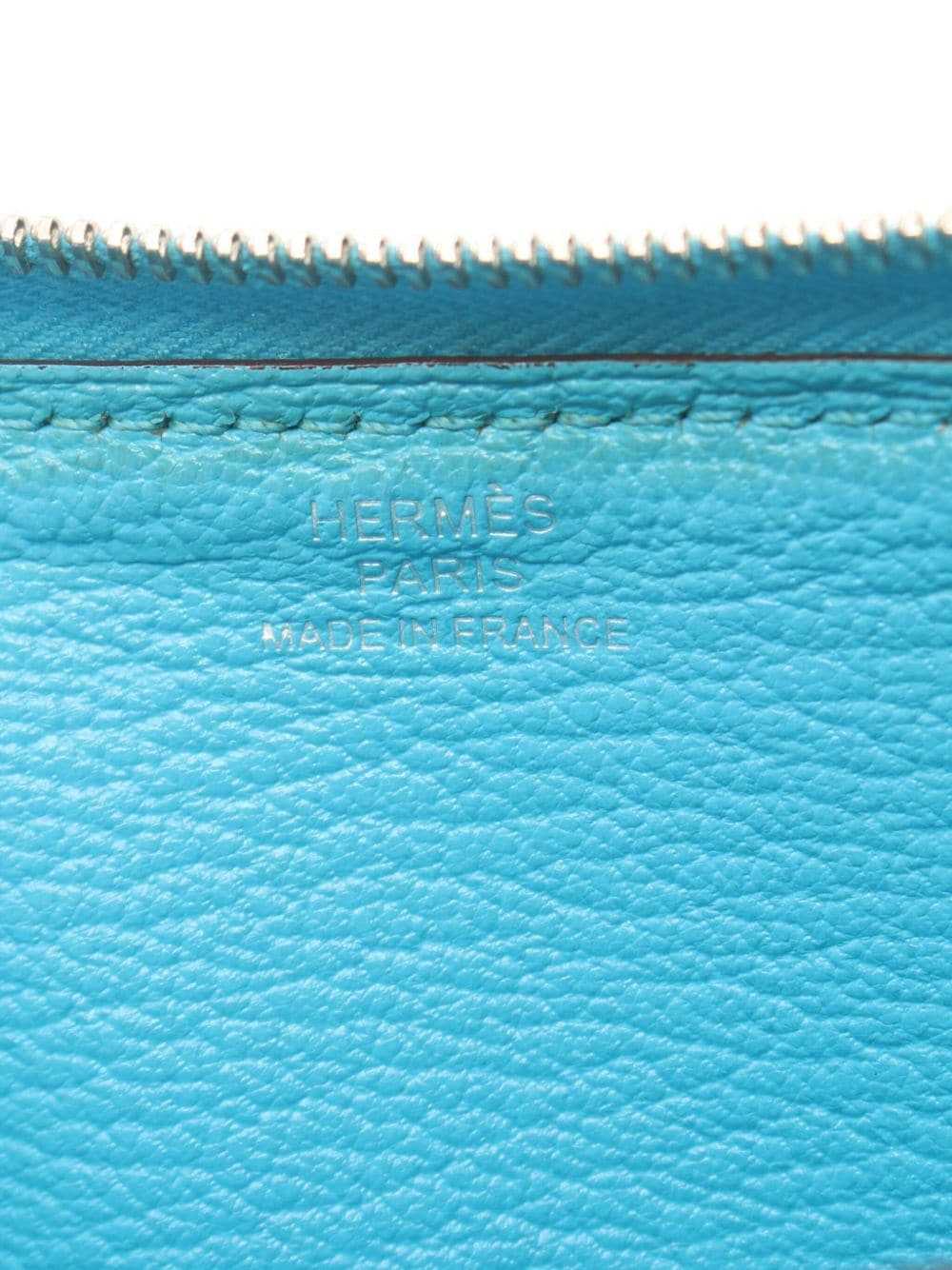 Hermès Pre-Owned 2014 Azap zipped wallet - Blue - image 4