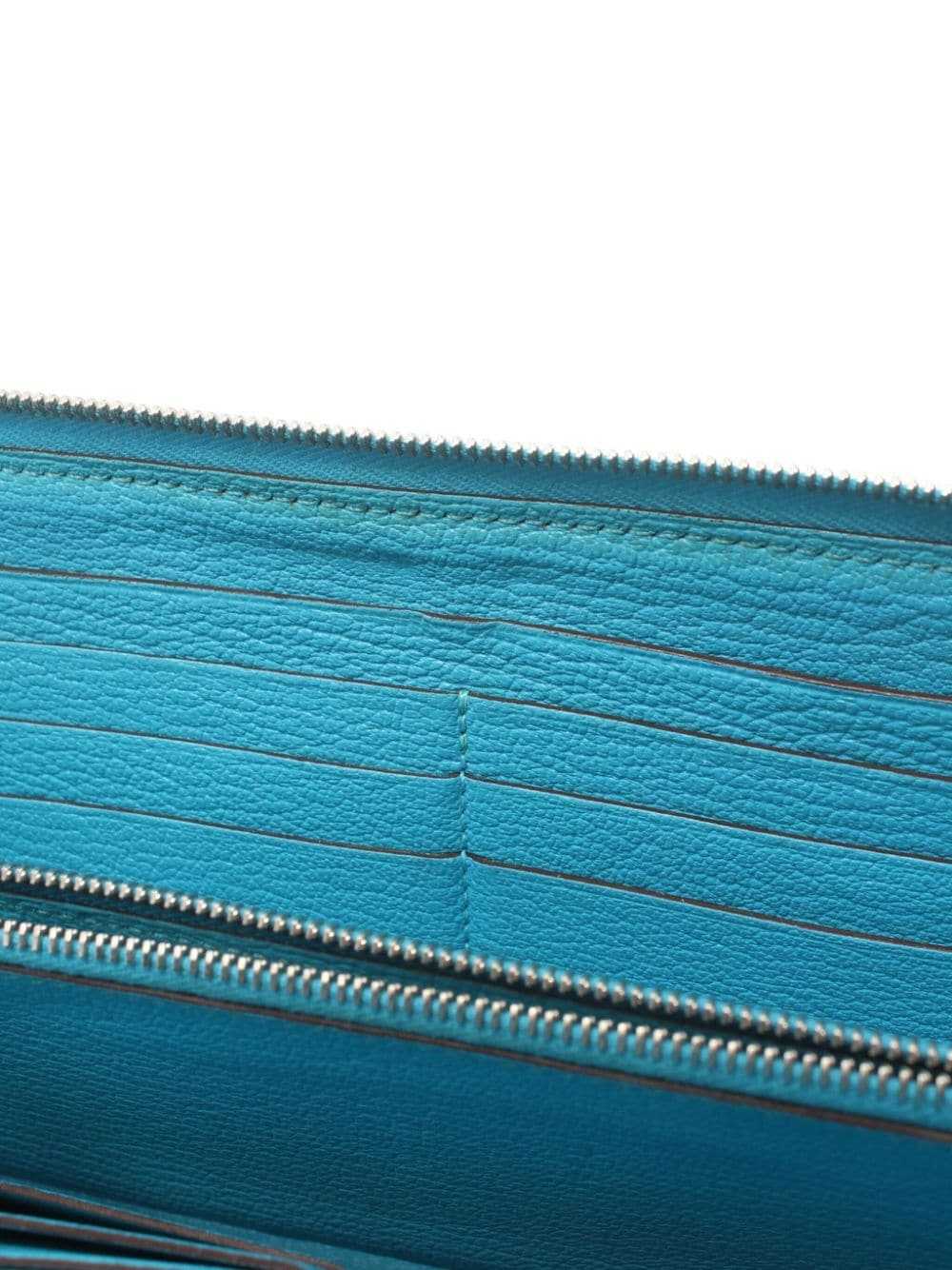 Hermès Pre-Owned 2014 Azap zipped wallet - Blue - image 5