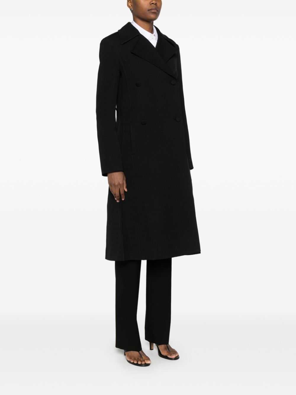 Jil Sander Pre-Owned double-breasted coat - Black - image 3