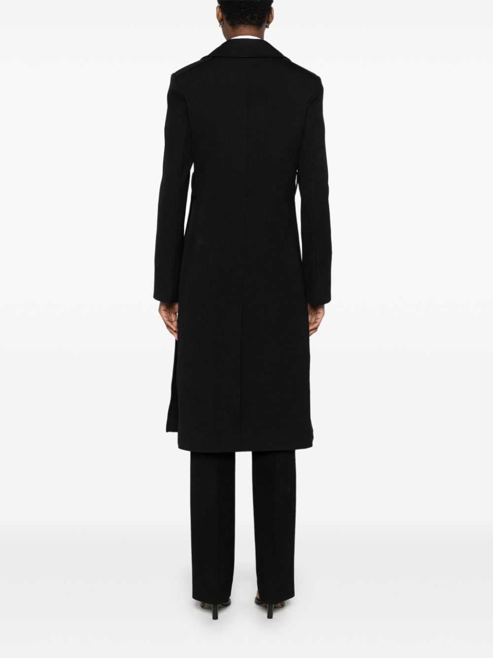 Jil Sander Pre-Owned double-breasted coat - Black - image 4