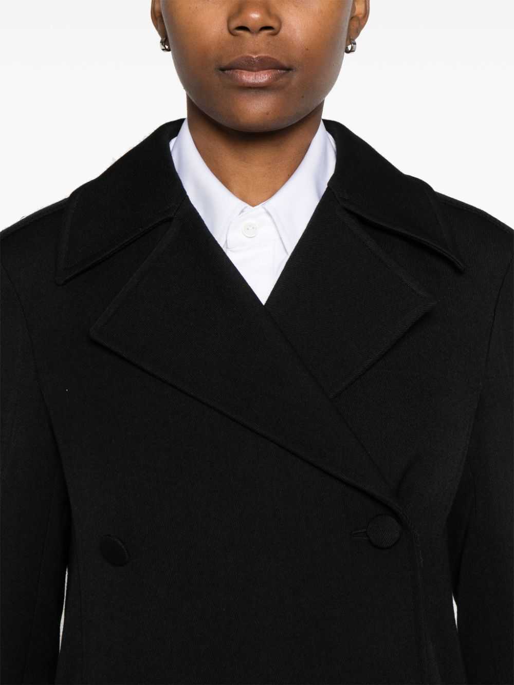 Jil Sander Pre-Owned double-breasted coat - Black - image 5