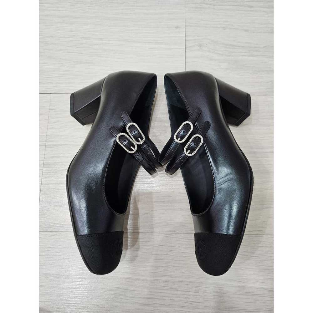 Chanel Mary Janes leather heels - image 6