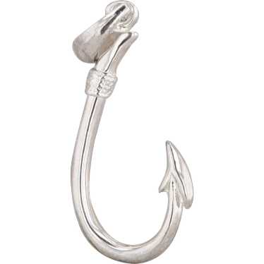 Sterling Silver Fish Hook Pendant 1.7g