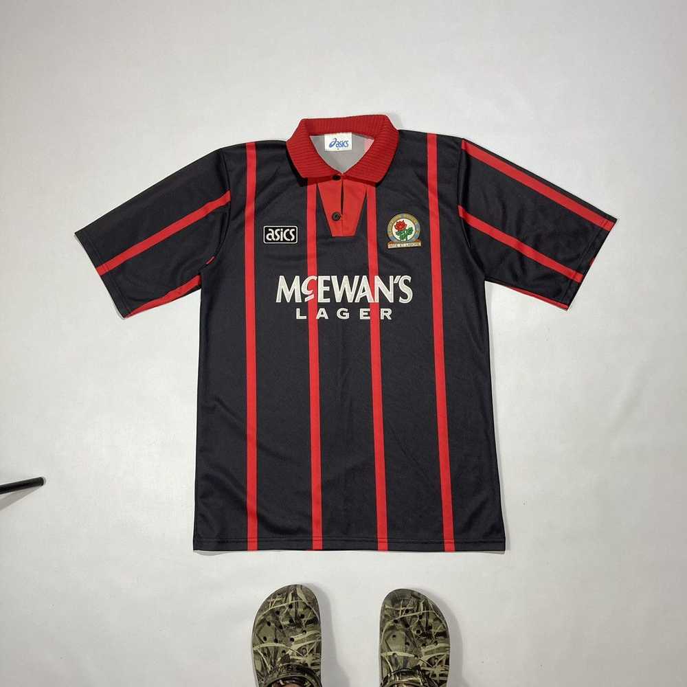 Asics × Soccer Jersey × Vintage ASICS 1994 FC Bla… - image 2