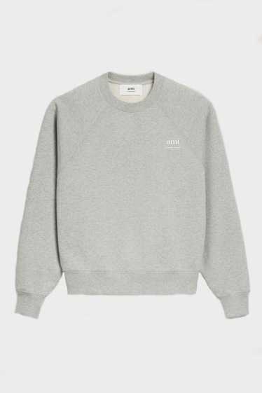 AMI o1s22i1n0924 Unisex Crewneck Sweatshirt in Gre