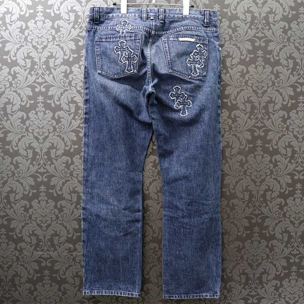 Chrome Hearts Chrome Cross Patch Denim Jeans - image 2