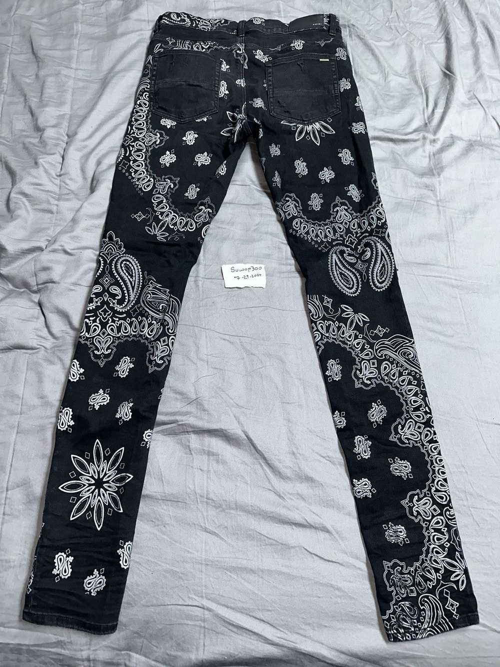 Amiri Sz 33 Amiri Bandana Jeans - image 3