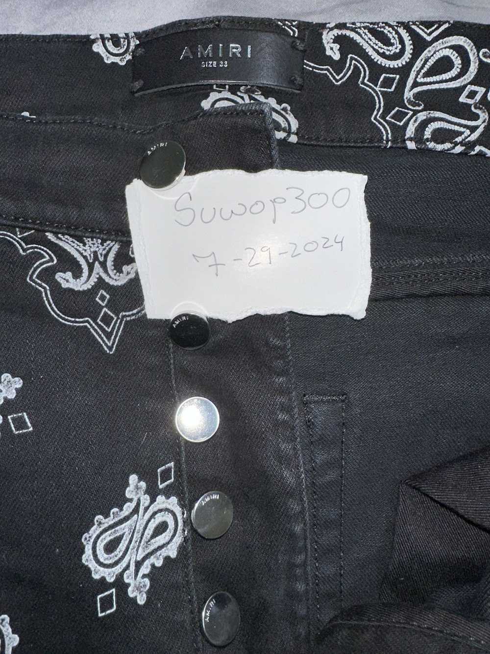 Amiri Sz 33 Amiri Bandana Jeans - image 7