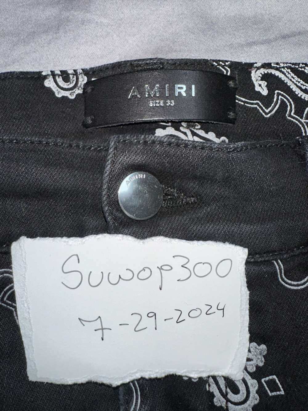 Amiri Sz 33 Amiri Bandana Jeans - image 9