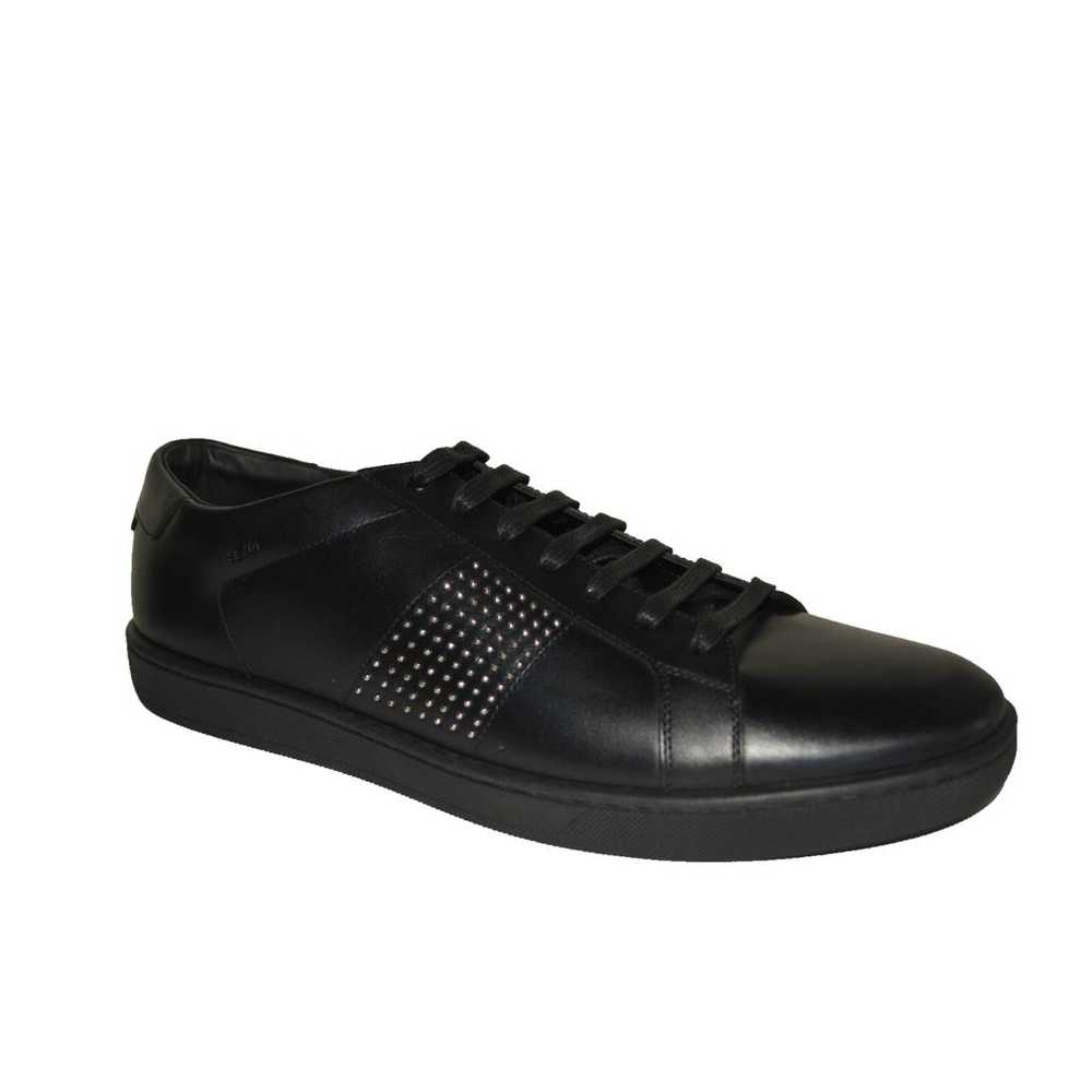 Saint Laurent Leather low trainers - image 2