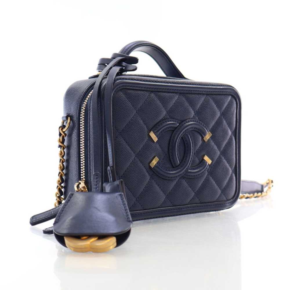 Chanel Chanel Filigree Vanity Mini Navy Caviar - image 10