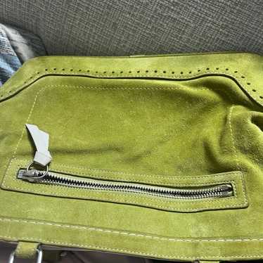 Coach Green Lime Suede vintage tote bag