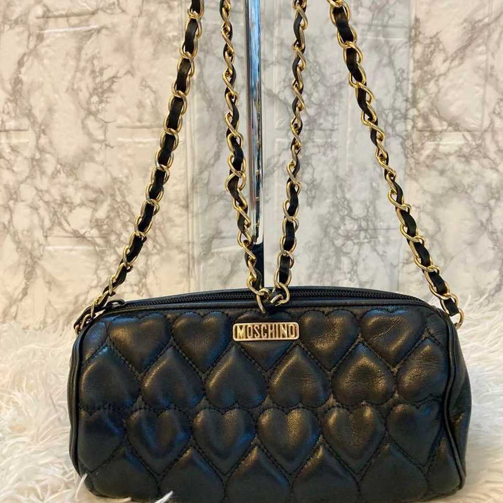 Excellent quality Moschino chain bag, quilting le… - image 2